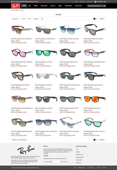 list of fake ray ban websites 2018